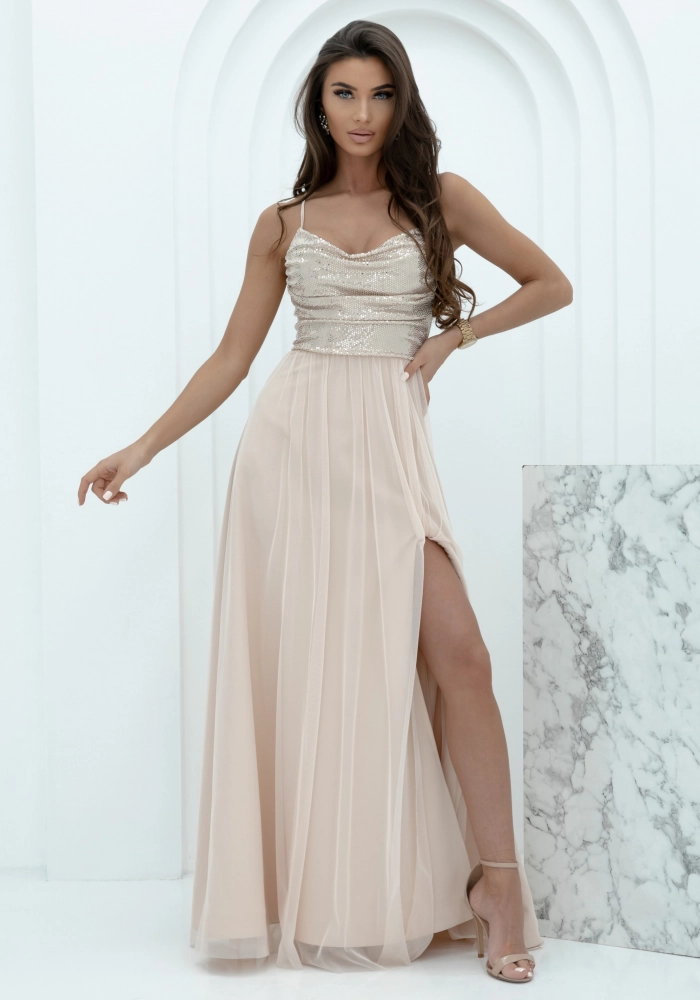 001104. SYRENKA TIUL BEŻOWY